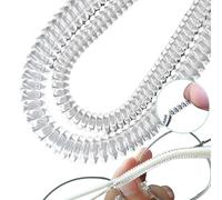 Zuasdvnk Cuscinetto per stanghette per occhiali, supporti antiscivolo per occhiali, in silicone, trasparente, anti-caduta, per studenti, ufficio, viaggi, casa, unisex