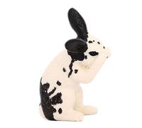 Zuasdvnk Decorazione per torta di conigli, giocattolo per bambini - realistico Bunny Cupcake Toppers dolce festa - Piccola statua di coniglio, giocattolo educativo per bambini in età prescolare,