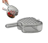 Zuasdvnk di lavaggio della frutta, scolapiatti per frutta, scolapiatti multifunzionale con manico e coperchio | Contenitore per alimenti, mestolo d'acqua, colino da cucina per