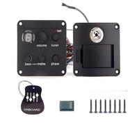 Zuasdvnk di pickup per chitarra, di pickup regolabile, controllo del volume della chitarra, accessori per preamplificatori per chitarra ad alta fedeltà, kit sintonizzatore tono per