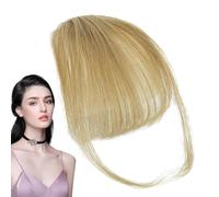 Zuasdvnk Extension clip, capelli veri con clip pony, extension per capelli veri con clip air, frangia francese da agganciare, eleganti frange in colori naturali