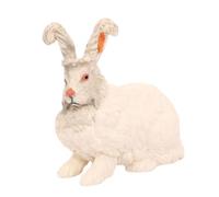 Zuasdvnk Giocattoli per coniglietti per bambini, Bunny Cake Toppers - realistici Bunny Cupcake Toppers dolce festa - Piccola statua di coniglio, giocattolo educativo per bambini in età prescolare,