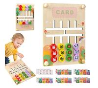 Zuasdvnk Gioco di Forma, Giocattoli di apprendimento dei Colori - Cartoon in Legno Animale Brain Teasers Gise Logic Game,Educazione precoce Ordinamento di giocattoli sensoriali, Pannello degli scacchi