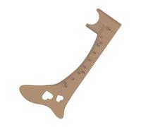 Zuasdvnk Guida per il disegno delle sopracciglia, righello per sopracciglia, modello di mappatura del trucco delle sopracciglia in silicone, strumento di guida per il trucco, righello per il