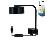 Zuasdvnk Illuminazione a LED per acquario, lampada da acquario regolabile, 3 modalità intelligenti, luminosità regolabile a 360° per bacino e gamberetti