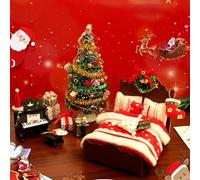 Zuasdvnk In Miniatura Per Casa Delle Bambole Natale | Albero Di Natale Pianoforte Modellino Fai Da Te | Ornamento Natalizio Per Mobili - Per Casa Invernale Tavolo Scaffale Bambini Adulti