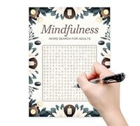 Zuasdvnk libri di ricerca di parole per adulti, ricerca di parole,crea pace e positività nella tua vita | Ricerca di parole rilassanti per adulti e anziani Fun Word gioco di ricerca per alleviare lo