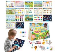 Zuasdvnk Libro occupato, libro occupato per bambini - Libro di attività di apprendimento prescolare - Raccoglitore di attività prescolari per e libro di apprendimento precoce per ragazzi e ragazze