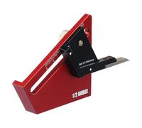 Zuasdvnk Localizzatore centrale,Indicatore di marcatura centrale - Scribe compatto in lega di alluminio di precisione adatto a spessori <58 mm per perforazione di modelli, telaio e coperture