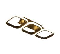 Zuasdvnk Luce da soffitto | Plafoniera piatta sottile con design geometrico e morbido, illuminazione uniforme e versatile per camera, cucina, ufficio e spazio di lavoro