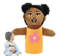 Zuasdvnk Marionette con dita e dita - Set di burattini con mani morbide per africani, all'apprendimento 'ora della storia, giocattoli interattivi, accessorio per la lettura di