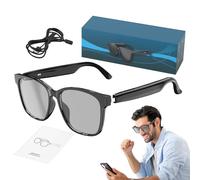 Zuasdvnk Occhiali intelligenti | Traduzione linguistica Smart Eyeglasses - Wireless Calling Music Play Eyewear supporta 144 lingue per guida, lavoro, viaggi, pesca