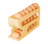 Zuasdvnk Organizer per uova per frigorifero, 3 ripiani, organizer automatico per uova, supporto per alimenti per la preparazione dei pasti, dispensa, cucina, pranzo