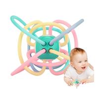 Zuasdvnk Palla per dentizione del bambino, palline di teether per bambini, giocattolo per masticazione sensoriale per il dei denti | Attività di sequestro 'esplorazione colorata