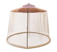 Zuasdvnk Patio Net Ombrello, Rete di moscerino per Ombrello Patio, Schermo Ombrello Cortile, Patio Sunshade Mesh Screen for Garden Balcony, 9.8x7.6ft Backyard Canopy Netting with Zipper