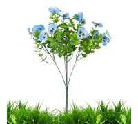 Zuasdvnk Pensieri artificiali, pensieri artificiali, resistenti ai raggi UV, falsi realistici, resistenti ai raggi UV, per decorazione di giardino, porta d'ingresso, balcone e fioriere