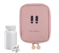 Zuasdvnk Piccola trousse per cosmetici, piccola borsa per cosmetici, leggera, multi-scomparto, salvaspazio, da viaggio, per campeggio, viaggi, viaggi d'affari, auto, rosa, Refer to description, Unisex