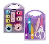 Zuasdvnk Punzoni per creazioni di carta,Punzoni per creazioni di carta | Kit di perforazione di carta artigianale - Macchina per goffratura educativa, perforatori di carta per scrapbooking