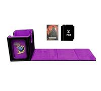 Zuasdvnk Scatola portaoggetti per carte collezionabili, oltre 100 carte, grande capacità, per camera da letto, soggiorno, famiglia, serate di gioco, feste di compleanno, fiere