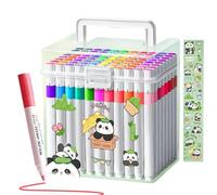 Zuasdvnk Set di pennarelli, pennarelli acrilici per bambini per colorare, penne divertenti impermeabili a lunga durata per bambini scuola scuola scuola viaggi adulti ragazze pittura attività