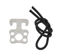 Zuasdvnk Sidemount, gancio multifunzione per Immersione, gancio in acciaio inossidabile 316 per Attrezzatura Subacquea con Corda Elastica, accessorio leggero multiuso per riporre oggetti