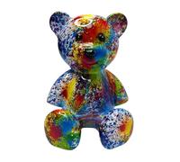 Zuasdvnk Statua a forma di orso seduto, in resina, alla moda, in miniatura, decorazione per la casa, per giardino, vacanze, dormitorio, camera da letto, supporto TV, soggiorno e