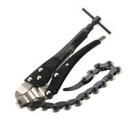 Zuasdvnk Strumento tagliatubi di scarico, tagliatubi in ghisa | Pinza portatile con impugnatura bloccabile in acciaio legato | Catena per tubi di scarico, tagliatubi per marmitta, catena per