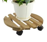 Zuasdvnk Supporto per ruote, supporto per ruote | Skateboard a fiori, carrello con ruote a 360°, supporto a rotelle in legno per interni ed esterni con ruote
