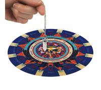 Zuasdvnk Tappetino per mouse a pendolo per divinazione, tappetino per mouse rotondo portatile, tappetino per mouse rotondo da 21,6 cm, tappetino per radiestesia a pendolo per