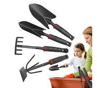 Zuasdvnk Utensili da giardinaggio, pala rastrello robusti per lavori intensivi, diserbatore in acciaio inossidabile ergonomico multifunzione, strumento antiruggine per aerare la terra, diserbo e