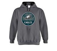 Zubaz NFL Philadelphia Eagles Team Graphic - Felpa con Cappuccio, da Uomo, Colore: Grigio, Taglia XL