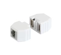 ALLNET TP-TP Kupplung CAT6A Buchse 1:1 8-pol. RJ45 magnetico Sicherungskupplung 50er Bulk Set Abwurfbuchse PoE fähig