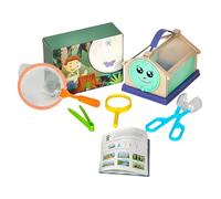 Zubehors Kit Cattura Lombrichi - Giocattolo Per Esplorazione All'Aperto,Kit Per Catturare Lombrichi Con Rete Da Raccolta, Pinzetta E Lente D'Ingrandimento - Per Estate, Natura, Giardino E Parco Per