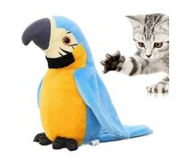 Zubehors Uccelli Giocattolo,Giocattolo per Gatti Cinguettante con Battenti e Musica - Animale Elettronico in Peluche per Decorazione Festività e Gioco