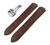 ZUC Cinturino per orologio in pelle di vitello, per Ballon Bleu De Cartier tipo convesso cinturino 14/16/18/20/22 mm bracciali, 20mm, Agata