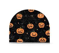 Zucca Arancione Halloween Acrilico cena portatovaglioli per bagno, ristorante autoportante portatovaglioli con peso decorazione domestica per esterni, sala da pranzo