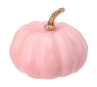 Zucca artificiale in iuta, 7 cm, decorazione di zucca artificiale (rosa)