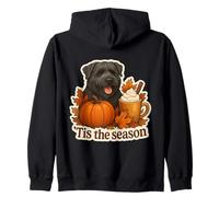 Zucca Autunno Autunno Cane Bouvier des Flandres Felpa con Cappuccio