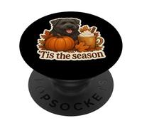 Zucca Autunno Autunno Cane Bouvier des Flandres PopSockets PopGrip Adesivo