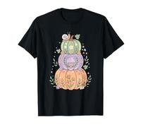 Zucca Autunno Autunno Decor Harvest Time Halloween Carino Maglietta