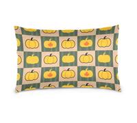 Zucca autunno giallo standard/queen size morbido cuscino federe in cotone fresco leggero morbido facile da pulire sobre fundas para almohadas 50,8 x 76,2 cm Set di 2
