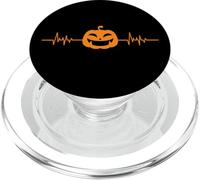 Zucca Battito Cuore Pulse Line Costume Halloween PopSockets PopGrip per MagSafe