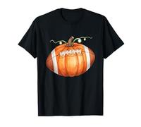 Zucca Calcio Autunno Sport Giorno del Ringraziamento Maglietta