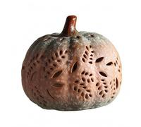Zucca Cava Luminosa Tagli Traforati Ornamento Zucca Traforata Luce a Batteria