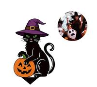 Zucca del palo dell'iarda del metallo di Halloween dell'annata per la decorazione del partito del metallo della pioggia della palla del giardino