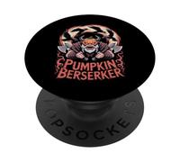 Zucca della mitologia vichinga - Berserker norreno di Halloween PopSockets PopGrip Adesivo