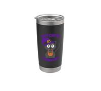Zucca di Halloween del gatto che pensa stregone Bicchiere termico in acciaio inox doppia parete