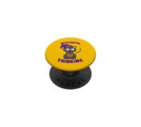 Zucca di Halloween del gatto che pensa stregone PopSockets PopGrip Adesivo