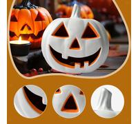 Zucca di Halloween luminosa da interno, 17 pollici, lampada decorativa unica e