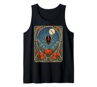 Zucca di Halloween Ragno vedova Nera Art Nouveau Canotta